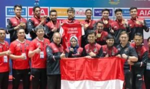 Foto Bersama Pemain dan Official Usai Laga Seagames, Foto/ist