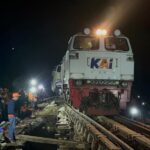 Uji Coba Perlintasan KA Pangrango, Pasca Longsor Yang Terjadi Beberapa Waktu Lalu.