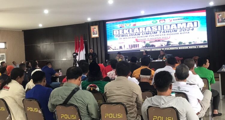 Deklarasi Pemilu Damai Digelar di Aula Polres Bogor Kota