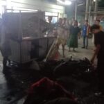 Lokasi kejadian motor tabrak gerobak gorengan di Citeureup