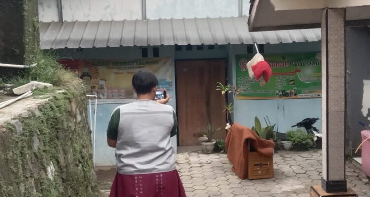 Kediaman Terduga Teroris di Kecamatan Tamansari, Kabupaten Bogor