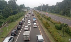Suasana Tol Bogor arah Baranangsiang