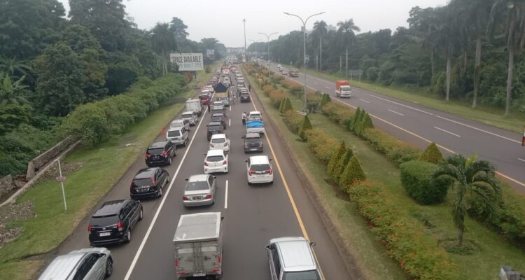 Suasana Tol Bogor arah Baranangsiang