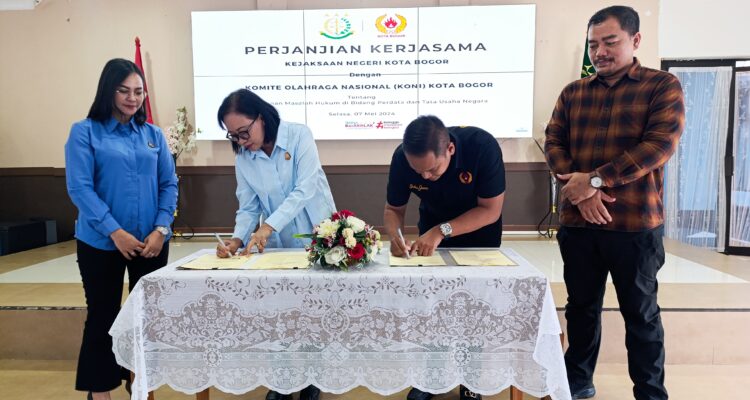 Penandatangan kerjasama dengan Kejaksaan negeri Kota Bogor