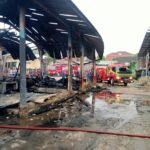 Kondisi saat ini di Pasar TU Kemang seusai kebakaran
