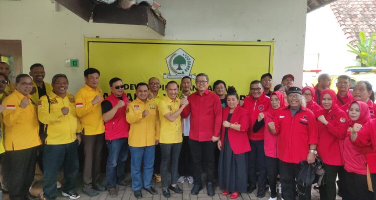 PDI Perjuangan silaturahmi ke Partai Golkar Kota Bogor.