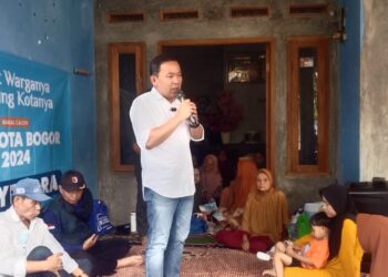 Dokter Rayendra di acara Ngariung Sehat bareng warga Kota Bogor.
