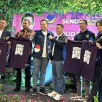 Ketua DPD Nasdem Kota Bogor bersama Bakal Calon Walikota Bogor, Sendy Ferdiansyah di acara kegiatan konsolidasi pemenangan