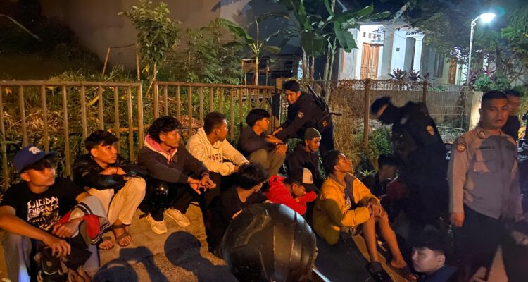 Rainmas Polresta Bogor Kota Ketika amankan 12 orang pelaku tawuran