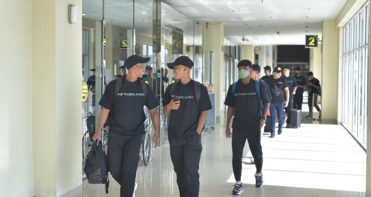 Keberangkatan tim persikabo ke PSPS Riau untuk arungi Liga 2 Pegadian