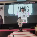 Kehadirian Calon Gubernur Jawa Barat, Akhmad Syaiku di acara pelucuran program kerja Calon Wali Kota dan Wakil Wali Kota Bogor, Atang Trisnanto-Aninnda Allivia