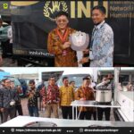 International Networking for Humanitarian (INH) menghadiahkan Pemerintah Kabupaten (Pemkab) Bogor melakui Dinas Sosial (Dinsos) dua unit mobil dapur umum dan logistik.