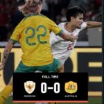 Timnas Indonesia bermain imbang 0-0 dengan Australia