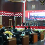 DPRD Kota Bogor saat peripurna pembahasan RAPBD 2024