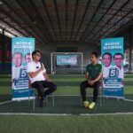 Eka Maulana, bersama pemain timnas futsal asal Kota Bogor, Iqbal Iskandar