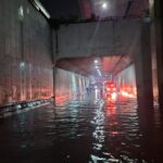 Banjir di Underpass, Jalan Sholeh Iskandar, Kecamatan Bogor Tengah, Kota Bogor pada Sabtu 05 Oktober 2024