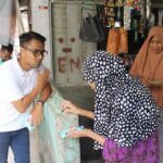 Calon wakil wali kota Bogor, Eka Maulana saat blusukan ke kampung ardio, kecamatan Bogor Tengah, Kota Bogor