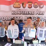 Polresta Bogor Kota saat rilis judi online