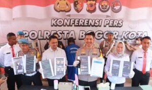 Polresta Bogor Kota saat rilis judi online Polresta Bogor Kota saat rilis judi online