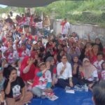 Calon wali kota bogor nomor urut 4, Rena Da Frina saat berkampanye di Lebak Pasar Bogor