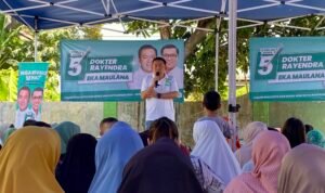 Ngariung Sehat Kel Genteng Bareng Dokter Rayendra 1 Cawalkot Bogor nomor urut 5, Dokter Rayendra saat kegiatan Ngariung Sehat