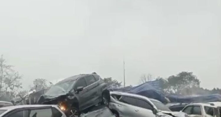 Kecalakaan beruntun di Tol Purbaleunyi, Purwarkata Senin 11 November 2024