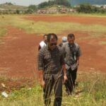 Kadispora Kabupaten Bogor, Asnan AP saat meninjau lokasi Stadion Mini Sukajaya