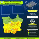 Gambar peringatan dini cuaca di Jabodetabek