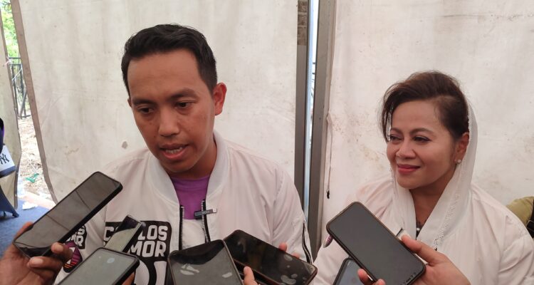 Pasangan calon wali kota dan wakil wali kota bogor nomor urut 1, Sendy Fardiansyah dan Melli Darsa