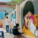20 seniman mural dan grafiti dari Rain City Strike (RCS) berpartisipasi dalam acara Piece to Peace yang diselenggarakan di Taman Corat-Coret, Kota Bogor, pada Sabtu (30/11/2024).
