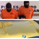 foto ilustrasi tersangka pembunuhan Remaja FA 16 dan barangbukti bmw emas viral