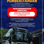 Flayer pemberitahuan layanan biskita Kota Bogor ditutup