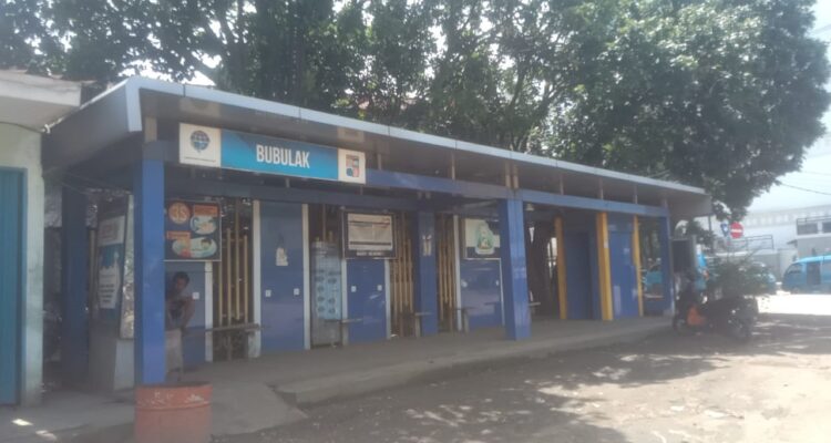 Suasana halte yang di bubulak Kota Bogir pasca layanan Biskita diberhentikan