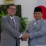 Perdana Menteri (PM) Jepang, Shigeru Ishiba bersama Presiden Republik Indonesia Prabowo Subianto