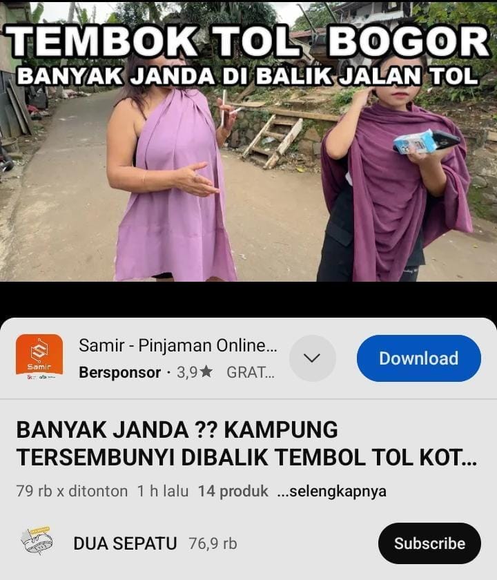 Sumber foto, tangkapan layar dari akun youtube Dua Sepatu