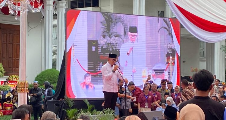 Wamendagri saat menghadiri acar ainagurasi wali kota bogor dan wakil wali kota bogor, Foto : Echa Nur Maulida