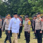 Bupati Bogor dan Kapolres Bogor mengecek kesiapan personel untuk pengamanan lebaran (Foto/Echa Nur Maulida)