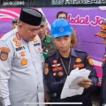 Bupati Bogor, Rudy Susmanto mengecek arus mudik lebaran (Foto, Echa Nur Maulida)