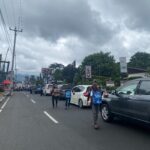 Situasi lalu lintas di Puncak Bogor (Foto