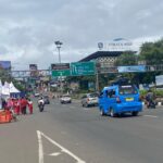 Situasi lalu lintas di Simpang Gafog Puncak Bogor (Foto/Echa Nur Maulida)