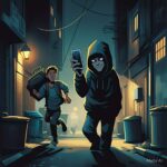 Ilustrasi pencurian (Meta Ai)