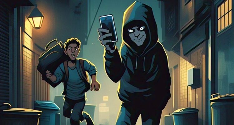 Ilustrasi pencurian (Meta Ai)