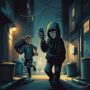 Ilustrasi pencurian (Meta Ai)