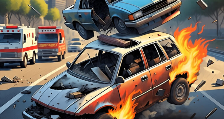 Ilustrasi kecelakaan lalu lintas di Jalan Pajajaran Kota Bogor