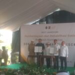 Suasana peluncuran sentra cipta mandari yang dihadiri menteri koordinator pemberdayaan masyarakat