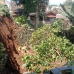 Lokasi makam yang longsor di Kampung Batakal, Batu Tulis, Kecamatan Bogor Selatan Kota Bogor.