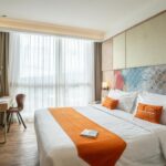 Salah satu kamar yang ada di Bigland Hotel Bogor