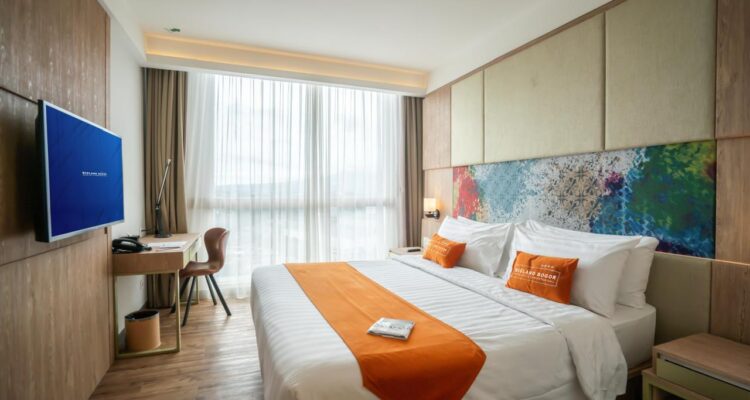 Salah satu kamar yang ada di Bigland Hotel Bogor