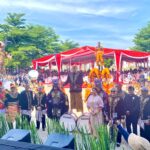 Bupati Bogor, Rudy Susmanto saat menghadiri heleran dalam rangka hari jadi Bogor ke 543