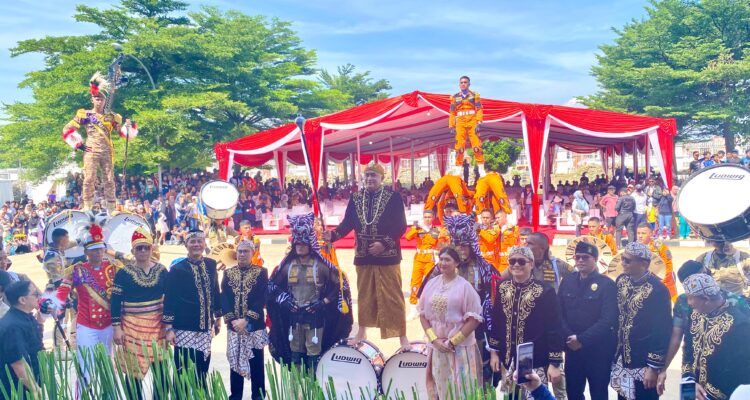 Bupati Bogor, Rudy Susmanto saat menghadiri heleran dalam rangka hari jadi Bogor ke 543